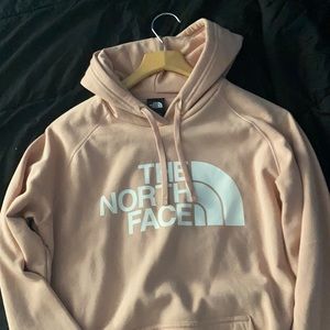 Pink north face hoodie